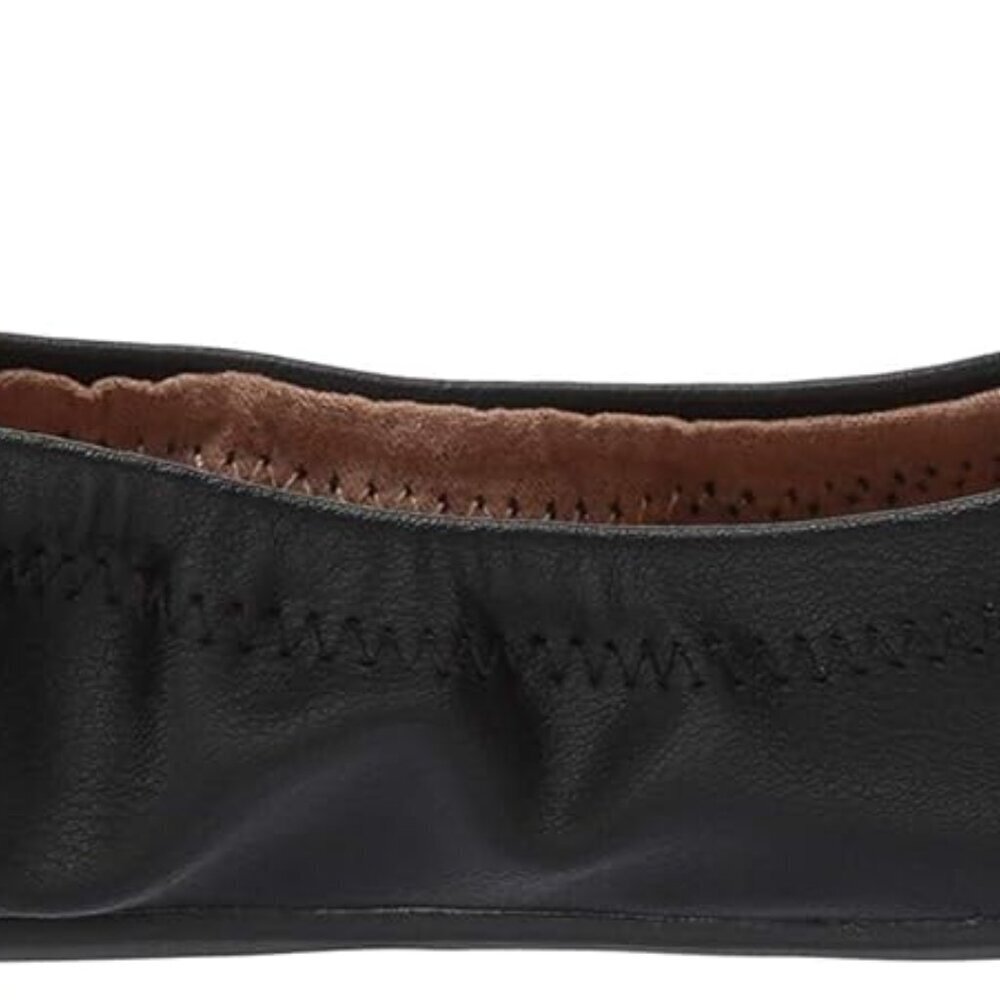 Women's Slip On Ballet Flat Faux Leather Size 8.5 Comfort Non-slip Sole - Picture 6 of 9